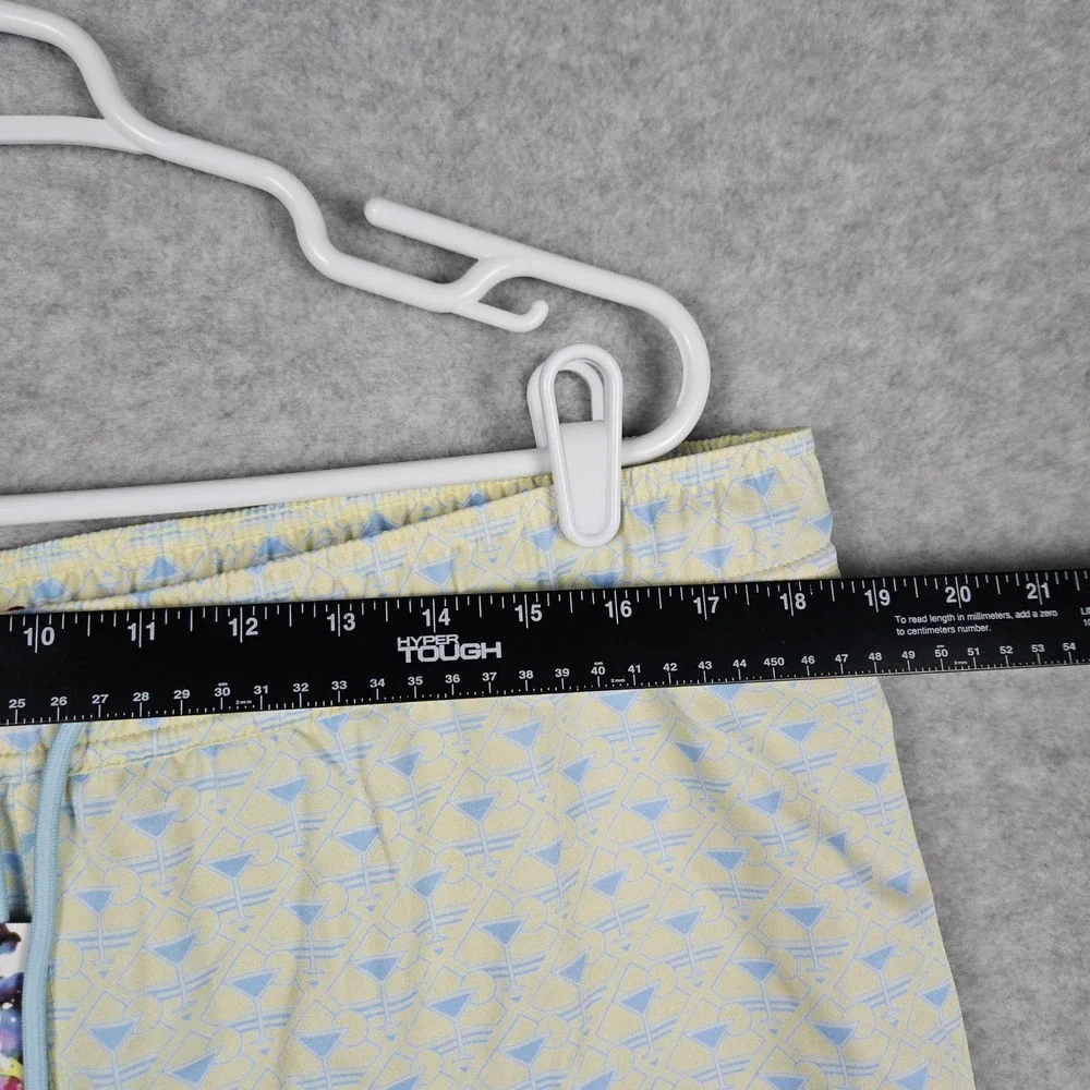 Robert Graham (Men's 2XL) Yellow Swim Trunks Martini Tower Lined Beachwear Short